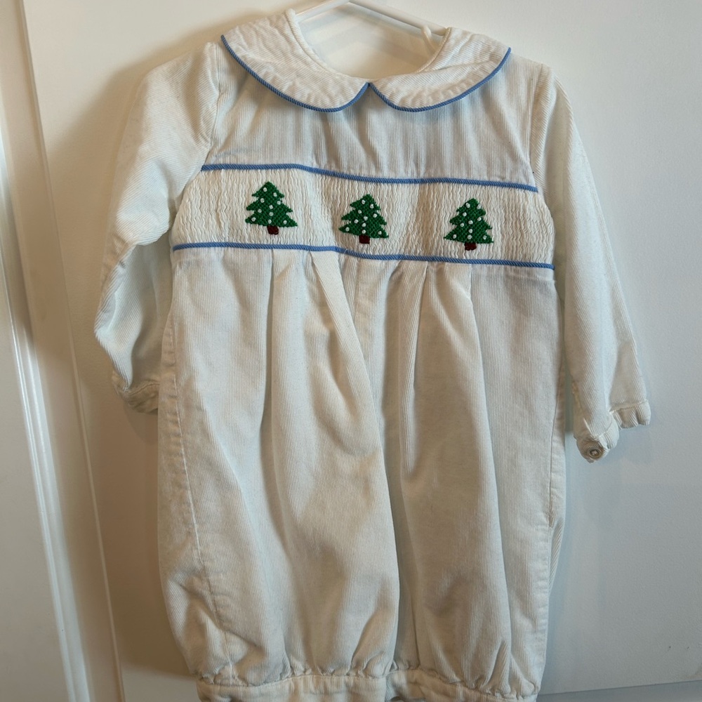 White Corduroy Christmas Tree Longall